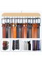 Wooden Belt Hanger with 14 Hooks In-Cabinet Organizer Belt Tie Bra Hanger - 3