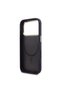 iPhone 17 Pro Max Case Licensed M-Safe Hot-Printed Lettering Logo Pu Leather Peony Cover Navy Blue - 7