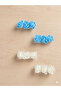 Rose Detailed Girls' Buckle 4 Pieces 2 Sets