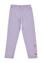 Civil Girls' Ribbon Printed Tights Km |   Lycra Single Jersey |   School Nursery and Daily Use - Lila