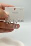 Minimal Multiple Women's Earring Set with Crystal Stones - 3