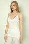 Women's 3-Piece Economical Pack - Basic 100% Cotton Ribbed Colored Tank Top with Straps 3066 - 2