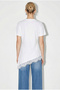 Women's White Lace Detailed Asymmetrical Cut Short Sleeve T-Shirt 1078 60286069 - 5