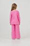 Girl's Pink Muslin Top and Bottom Set 2-8 Years Old - 4