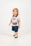 Baby Boy Summer Polo Collar T-Shirt Shorts 2-Piece Set - 4
