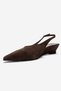 Rosella Brown Suede Mini Wedge Women's Heeled Shoes - 6