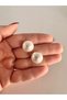 Vip Steel Pearl Earrings Classic Round Pearl Appearance Stylish Elegant Anti Allergic Women Earrings - 4