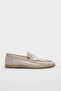 Genuine Leather Beige Women's Casual Shoes 238Za3055