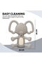 Elephant Silicone Teether BPA-Free Food Grade Easy Grip Chew Toy for Soothing Gums 6-12 Months - 2