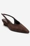 Rosella Brown Suede Mini Wedge Women's Heeled Shoes - 3