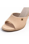 Women's Open Toe 8 cm Heeled Slippers Comfortable Stylish Model - 3