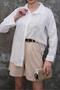 Women's White Scallop Embroidered Shirt Pc2173 - 2