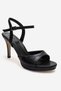 Poise Black Women's Thin Heeled Evening Dress Shoes - 3