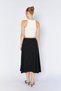 Women's Black 3495 Skirt with Belt and Detailed Piece - 6