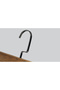 Wooden (Black Nickel Hook) Clothes Hangers for Pants and Skirts, Walnut Color, 12 Pieces - 2