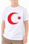 Unisex Children's Red Crescent and Star Turkish Flag T-Shirt
