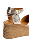 Women's Genuine Leather Wedge Heeled Sandals 6355 Dore - 4