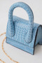 Women's Blue Chain and Waist Belt Mini Bag Vrs2006 - 2