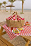 Handmade Wicker Picnic Basket – Natural Wicker Weave, Large Capacity, Camping & Garden Picnic Bag