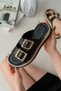 Women's Black Gold Buckle Detailed Casual Summer Comfortable Slippers - 2