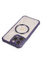 حافظة Newface لهاتف iPhone 13 Pro Max Prague Magneticsafe - أرجواني غامق - 3