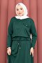 Pocket Detailed Crop & Skirt Two-Piece Set Emerald - 2