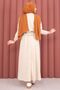 Pocket Detailed Crop & Skirt Double Set Stone - 5