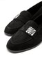 Int 7001 Flat Sole Ballerinas with Metal Buckle Detail