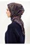 Viscose Velora Scarf Four Seasons Etro Pattern Purple 90X90 - 4