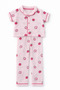 Girl's Muslin Fabric Pajama Set Top and Bottom 2-Piece Set Summer Cotton - 4