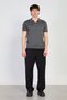 Men's Crew Neck Knitwear T-Shirt - Anthracite - 3