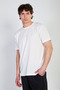 Men's Crew Neck Wrinkled T-Shirt - White