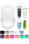 Quencher 1,18 Thermos with Straw Compatible with 1 Set of 3 Transparent Leak-Proof Set and Transparent Base - 6