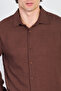 Men's Long Sleeve Regular Fit Shirt - A.Brown - 4