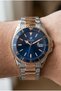Double Color Men's Wristwatch |   43.5 mm Steel Case, Steel Band, Navy Blue Dial - 4