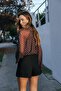Polka Dot Blouse with Bow - 2