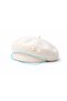 Women's Pearl Detailed Painter Hat Soft Textured French Beret Stylish Winter Hat White - 6