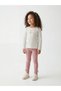 Sparkling Choices by Shining Store Glittery Bow Detail Girls' Ribbed Leggings 2-Pack