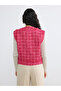 Nevavm Oval Collar Plaid Women's Tweed Vest with a Difference - 5