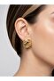 Steel Gold Hat Pin Earrings