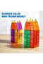 100 Pcs Magnetic Tiles Set Stem Building Blocks Magnet Puzzle 3D Construction Magnet Building Blocks - 5