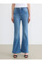 Vizyon New Season High Waist Flare Women's Jean Trousers - 2