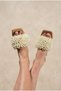New Season Thick-Heeled Pearl Slippers with a 5cm Heel - 5