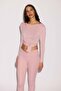 Cropped long-sleeved yoga top - 3