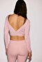 Cropped long-sleeved yoga top - 4