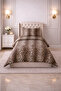 Cotton Ranforce Leopard Elastic Sheet and 2 Pillows Single Duvet Cover Set