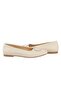 Women's Buckle Leather Ballerinas Dg6010 - 4
