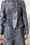 Embossed Pattern Jacquard Skirt Suit - 4