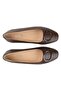 Women's Buckle Leather Ballerinas Dg6010 - 2