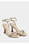 Beige Women's Heeled Sandals - 2